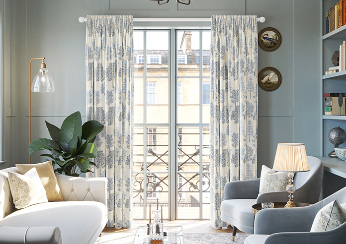 Coppice Faux Silk, Jean - Made to Measure Curtain - Image 3